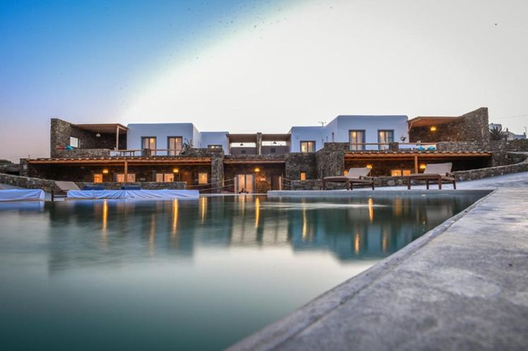  outdoor swimming pool in Myconian Crown Suites Hotel View