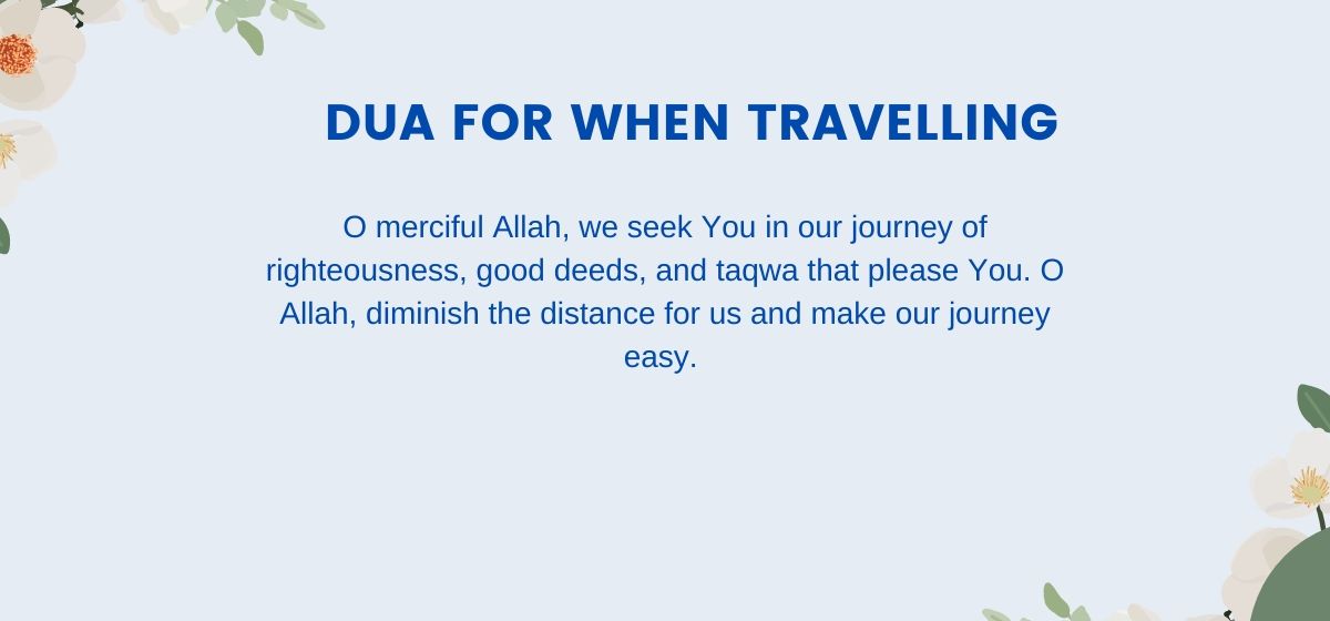 Dua for when Travelling