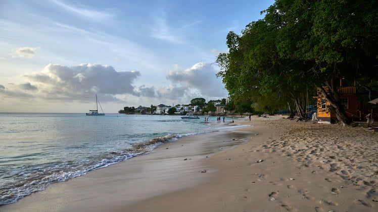 where is hot in December in Barbados
