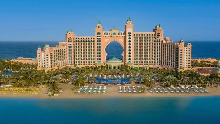 Infront of Atlantis The Palm Hotel View