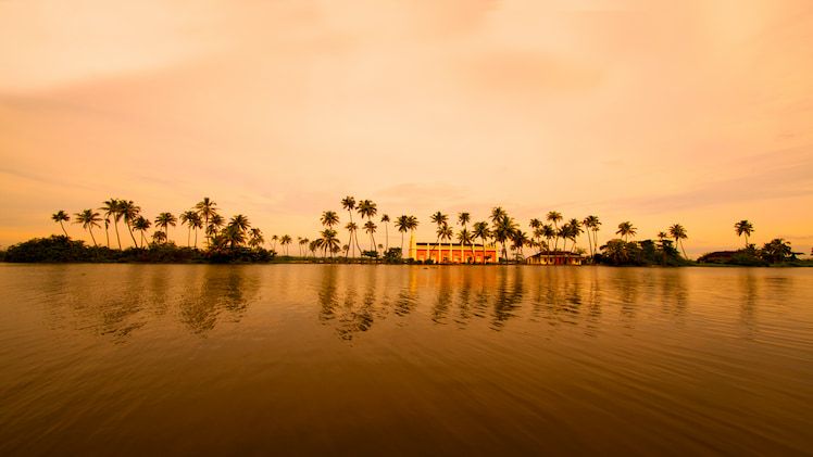 Backwaters of Alleppey in Kerala, South India